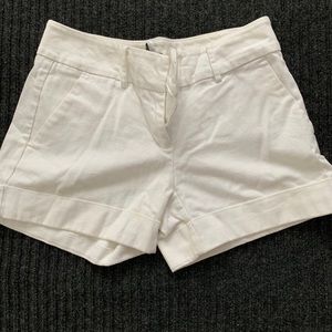 New York & Company stretch white shorts